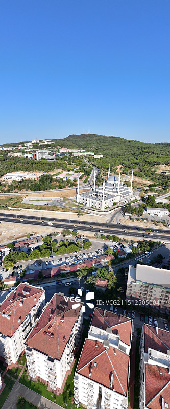 土耳其西部港口城市恰纳卡莱，爱琴海，达达尼尔海峡，科贾河口图片素材