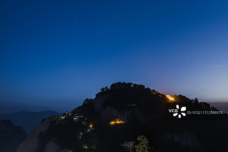 陕西旅游西岳华山五岳天险图片素材