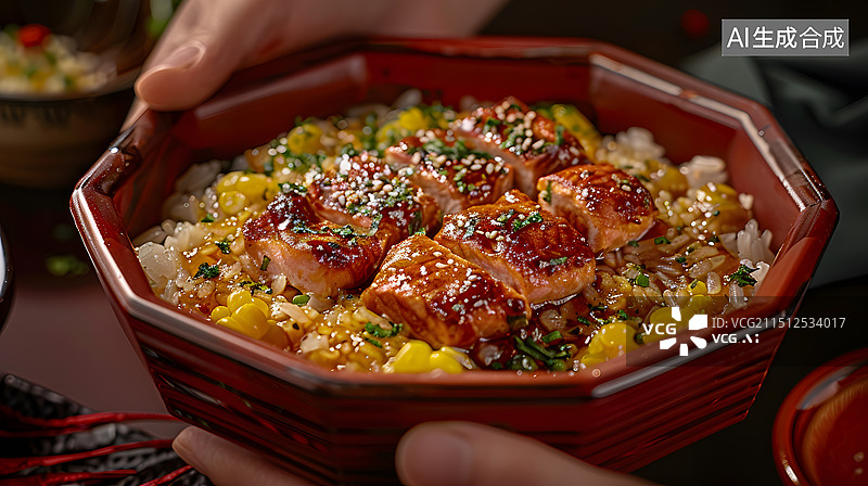 【AI数字艺术】一碗石锅烤肉拌饭图片素材