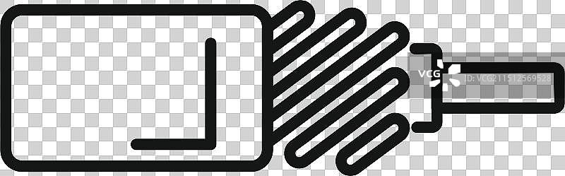 插入的带螺旋尖端的柔性内窥镜图片素材