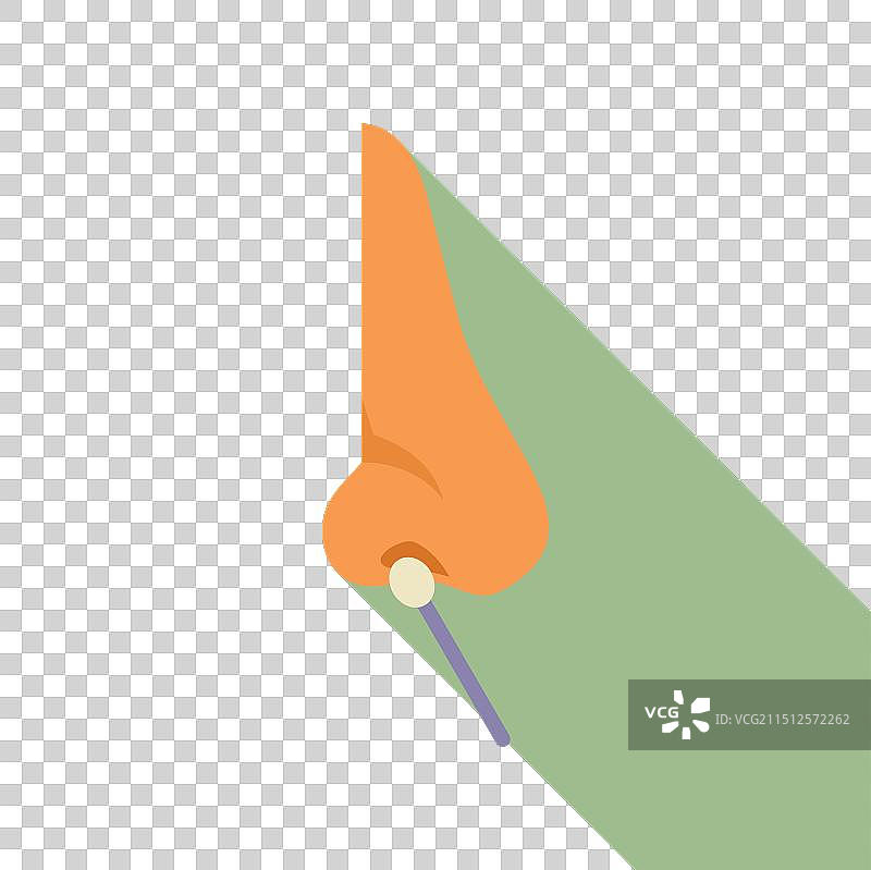 用于病毒感染或DNA的鼻拭子检测图片素材