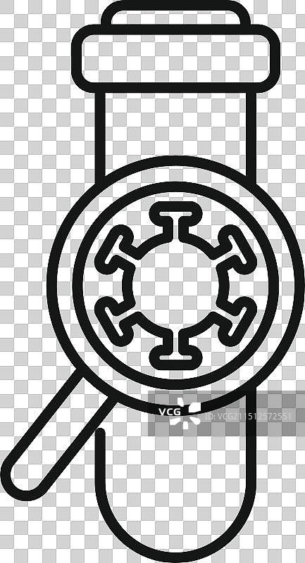 科学家在试管中分析冠状病毒图片素材