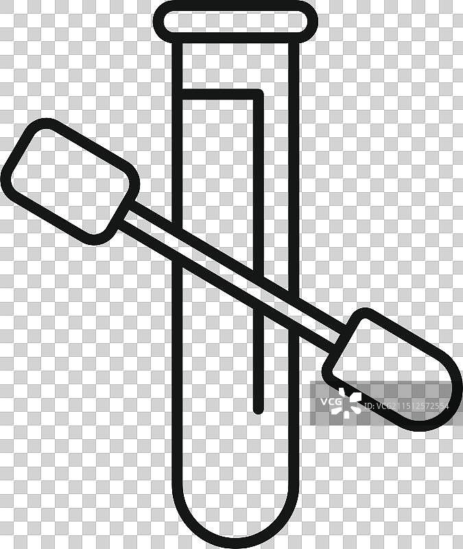 带棉签的医用试管图片素材