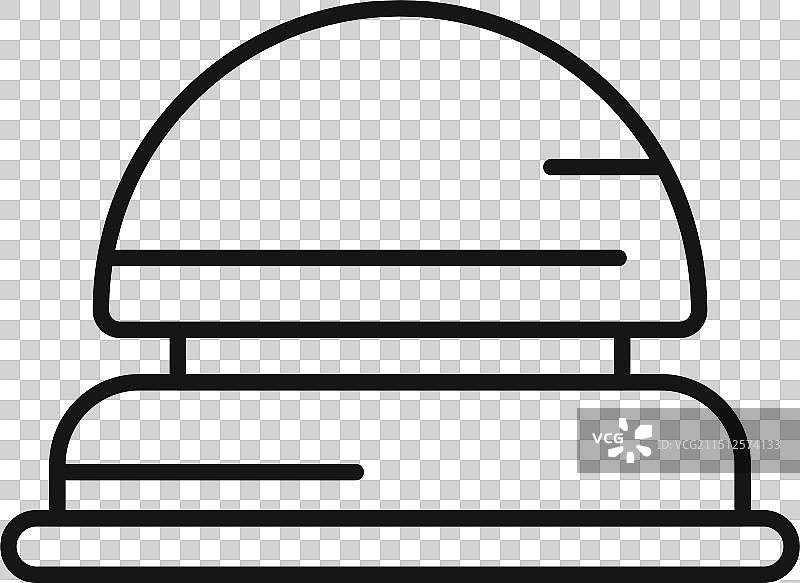 现代双人床家具图标图片素材