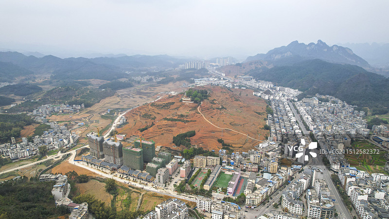 广西河池市巴马瑶族自治县航拍图片素材