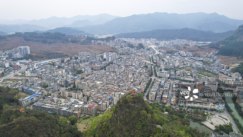 广西河池市巴马瑶族自治县航拍图片素材