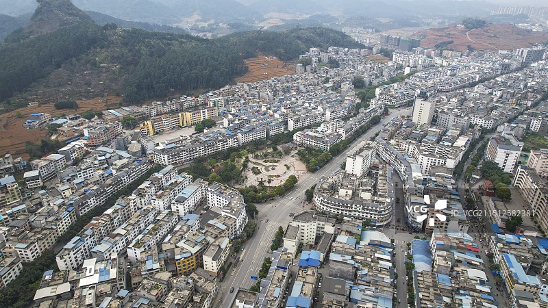 广西河池市巴马瑶族自治县航拍图片素材