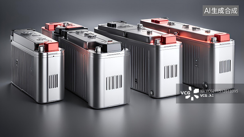 【AI数字艺术】新能源电池核心能源科技图片素材