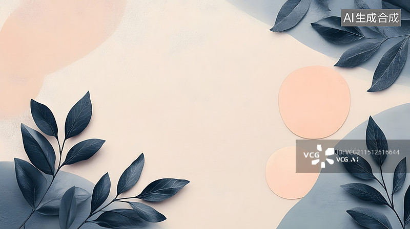 【AI数字艺术】复古植物背景图片素材