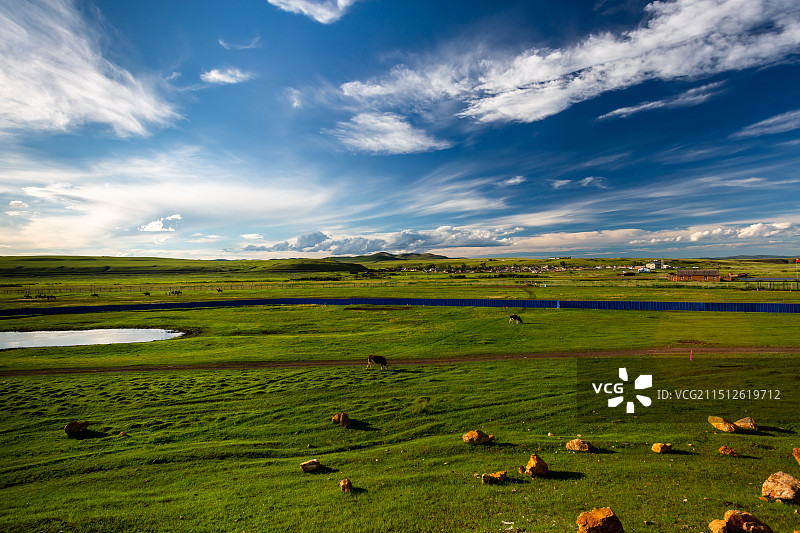 内蒙古呼伦贝尔草原风光图片素材