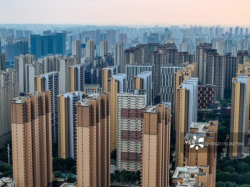 西安 长安区 长安公园 子午大道 师范大学 邮电大学 西北政法图片素材