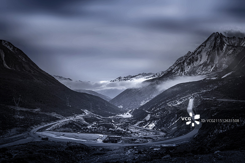 折多山风光图片素材