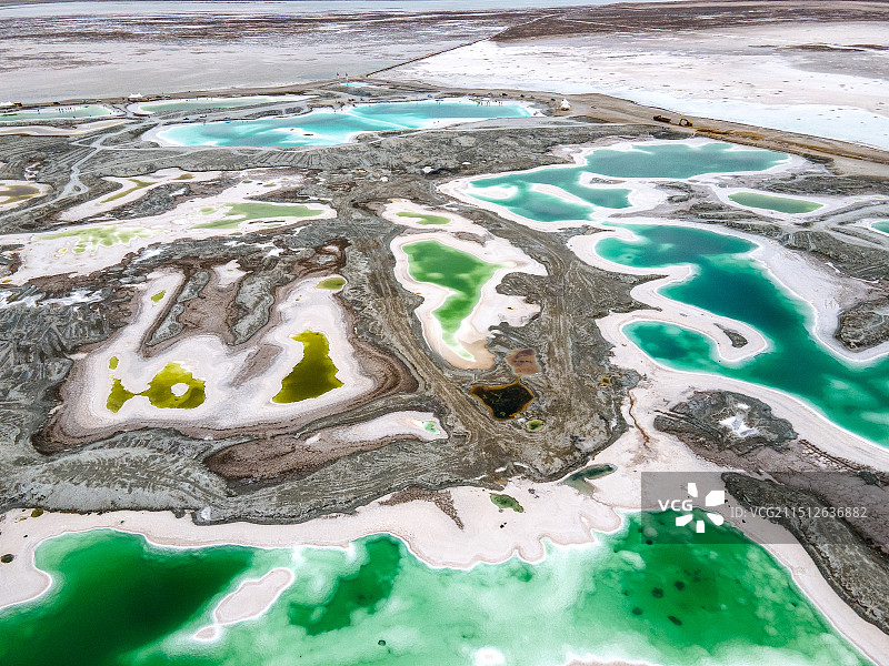 大柴旦 翡翠湖图片素材