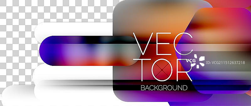 动态鲜艳的几何元素搭配图片素材