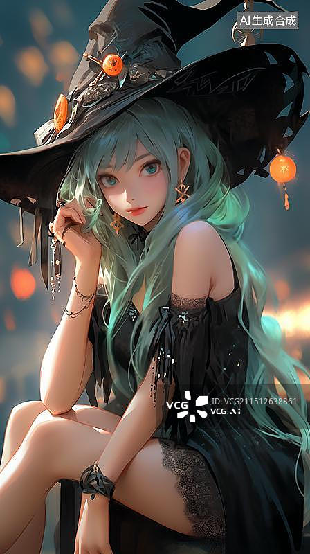 【AI数字艺术】二次元人物梦幻唯美壁纸图片素材