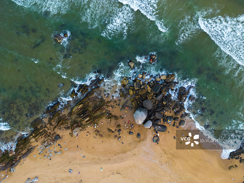 广东省阳江市海陵岛东岛乌龟石海滩风光图片素材