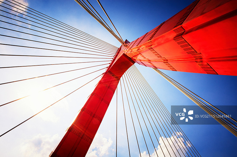 涡阳涡河三桥光影+安徽亳州涡阳图片素材