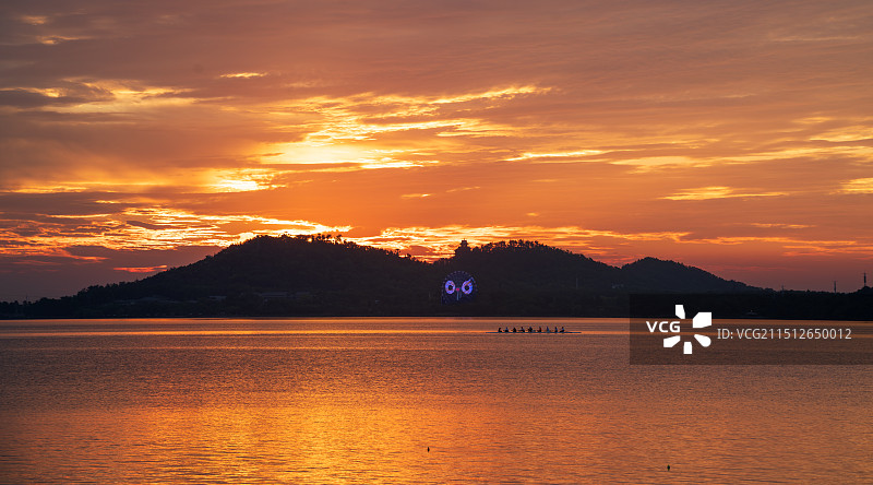 楚望台朝霞图片素材