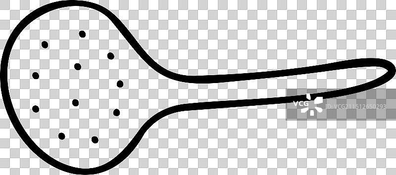 手绘沥水盘轮廓撇渣器涂鸦图片素材