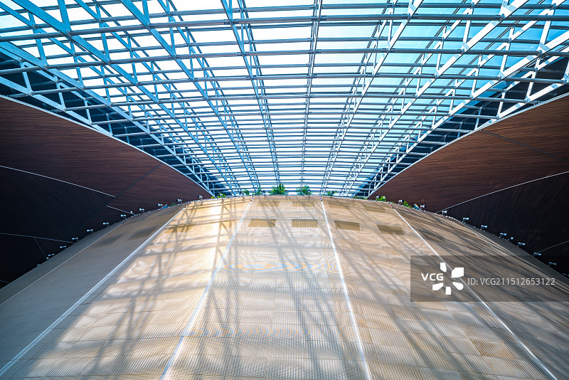 北京国家大剧院内部空间-剧场外玻璃大厅图片素材