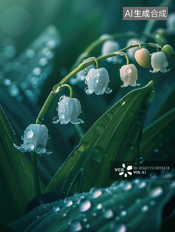 【AI数字艺术】铃兰图片素材