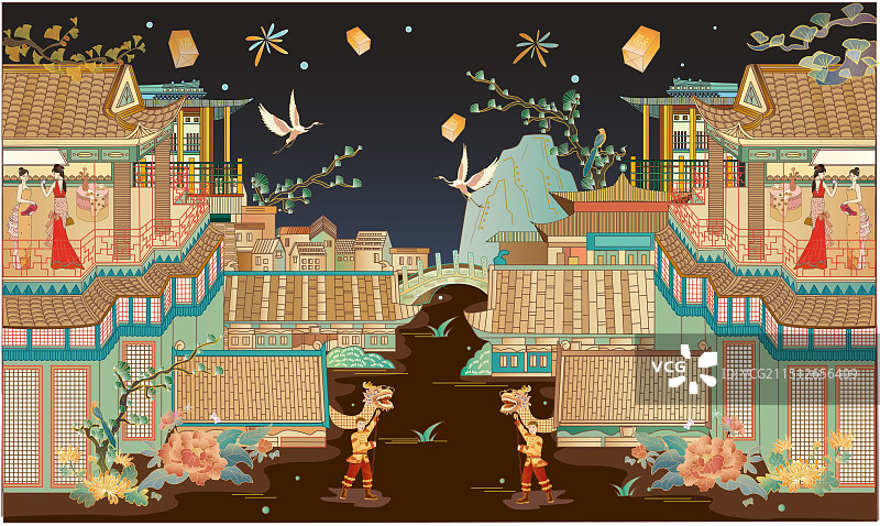 可爱的卡通插图图片素材