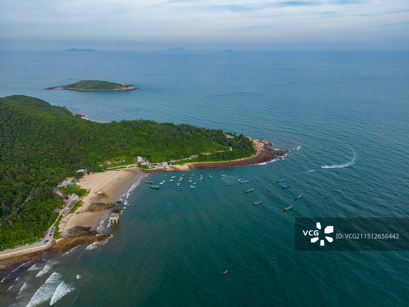 广东省阳江市海陵岛东岛航拍风光图片素材