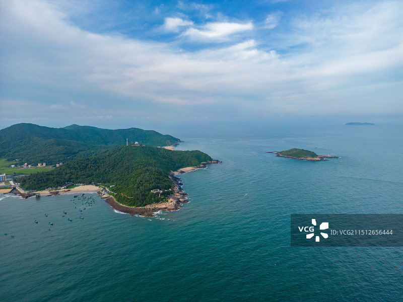广东省阳江市海陵岛东岛航拍风光图片素材