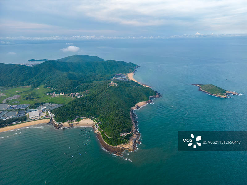 广东省阳江市海陵岛东岛航拍风光图片素材