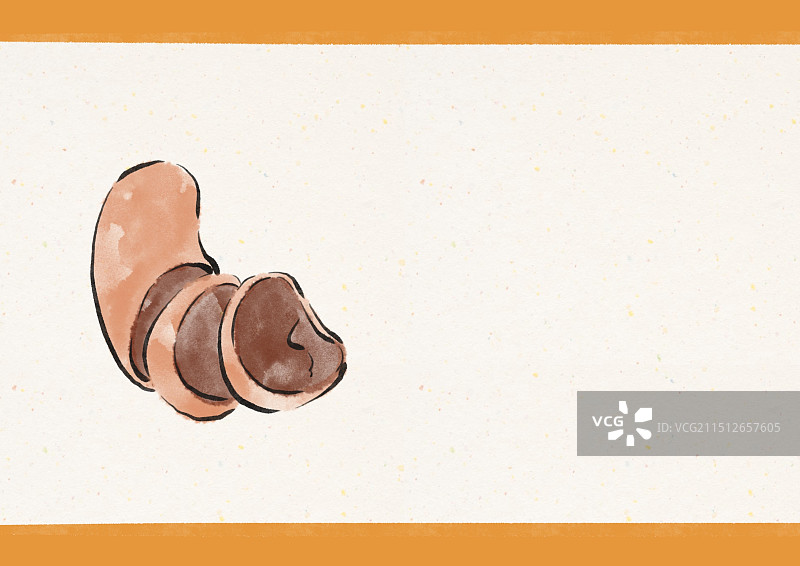 国潮风吉林美食插画-东北血肠图片素材