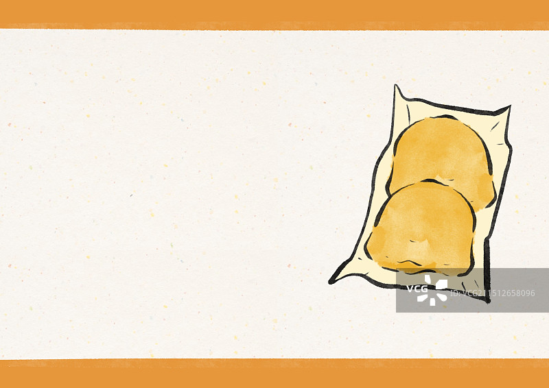 国潮风吉林美食插画-粘豆包图片素材