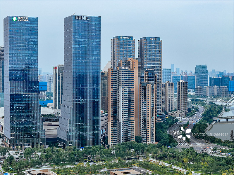 成都 金融城 金融中心 武侯区   交子公园 环球中心图片素材