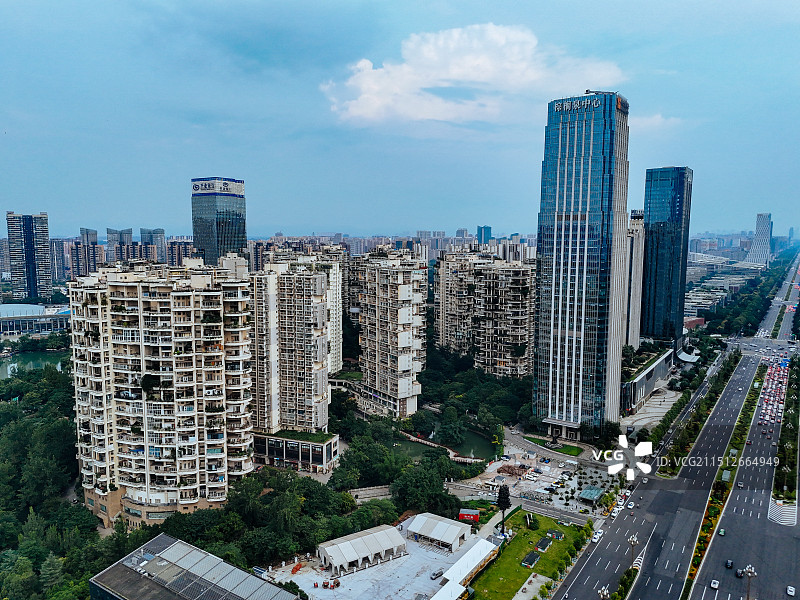 成都 金融城 金融中心 武侯区   交子公园 环球中心图片素材