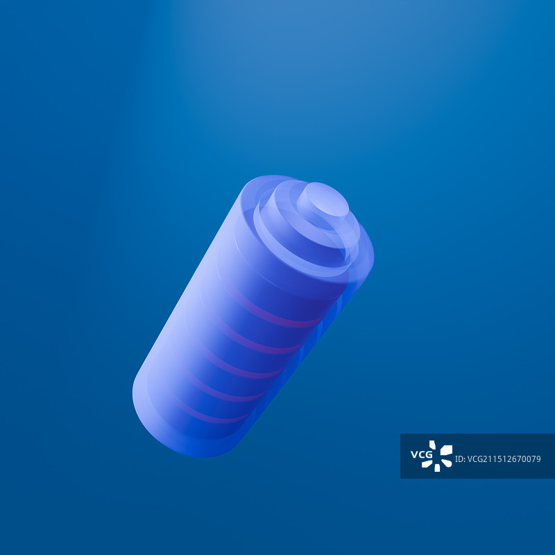 蓝色电池图片素材