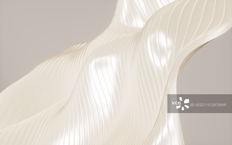 金色抽象曲线背景3D渲染图片素材