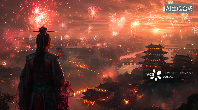 【AI数字艺术】大唐盛世 长安城 歌舞升平图片素材