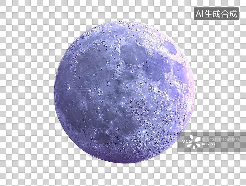 【AI数字艺术】3D卡通月球元素图片素材