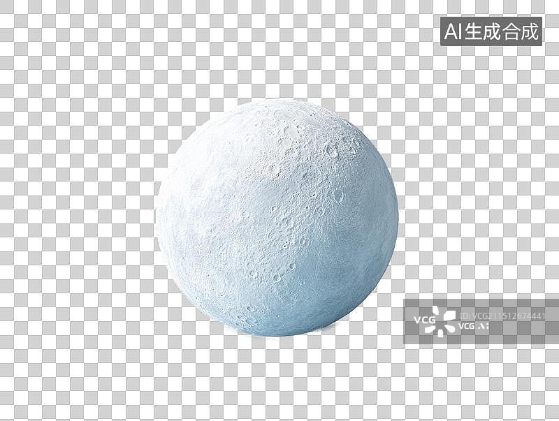 【AI数字艺术】3D卡通月球元素图片素材