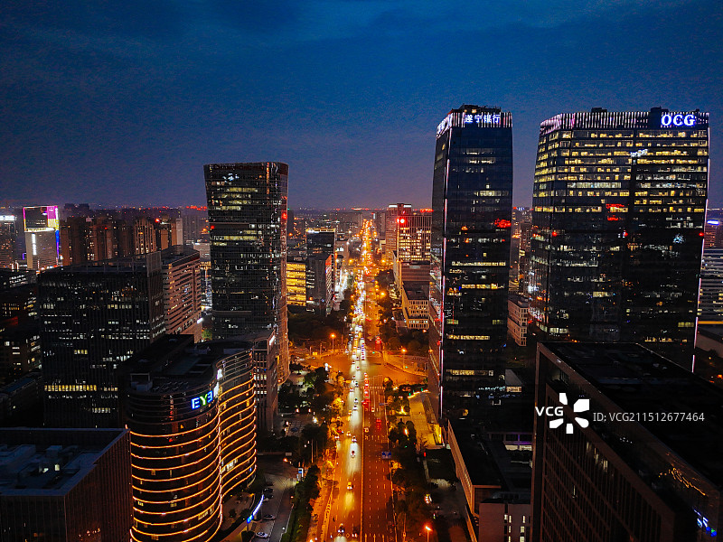 成都 欧洲中心 世纪城 天府三街 武侯区 环球中心 航拍图片素材