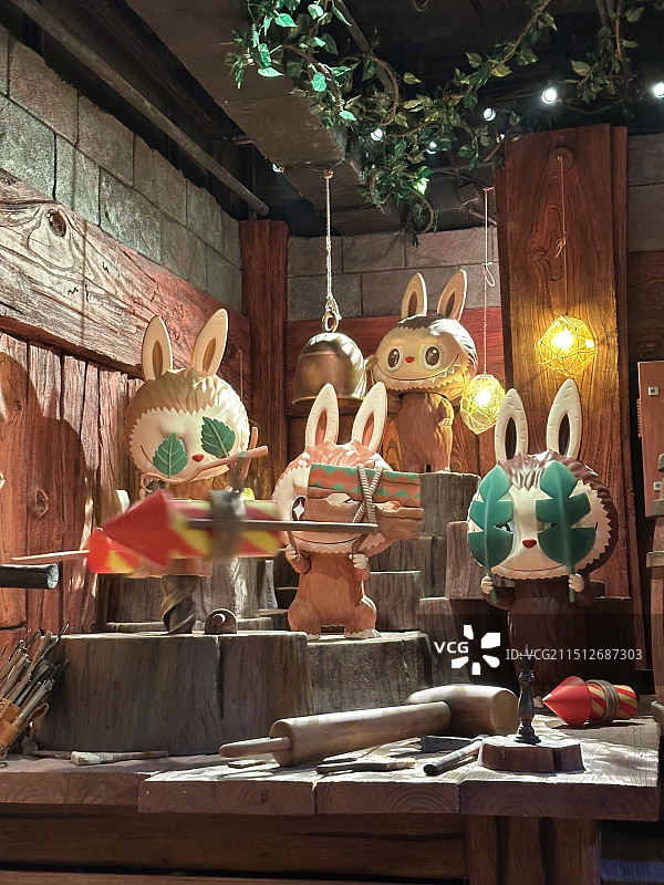 泡泡玛特城市乐园labubu图片素材