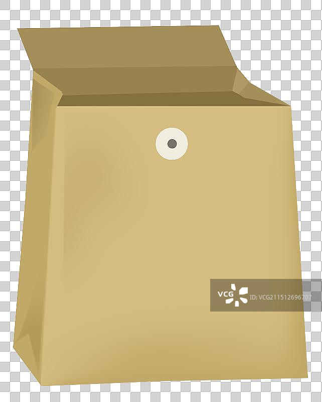 档案文件信息记录装货物纸袋子牛皮纸元素卡通道具插画图片素材