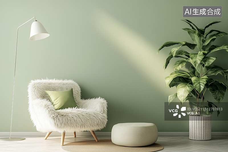 【AI数字艺术】简约可爱沙发图片素材