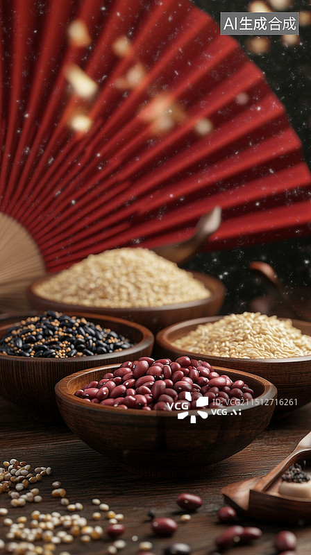 【AI数字艺术】五谷杂粮背景图片素材