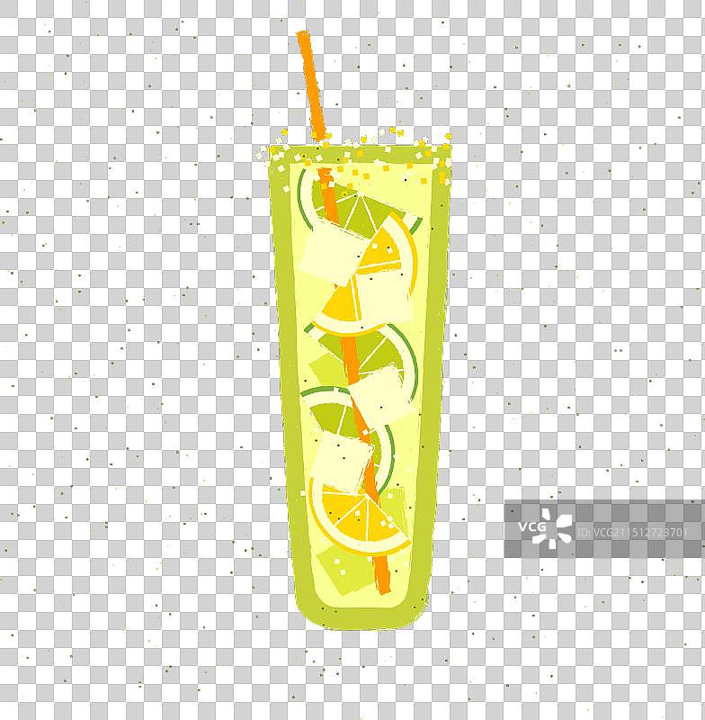 含酸橙和柠檬汁的薄荷无酒精鸡尾酒图片素材
