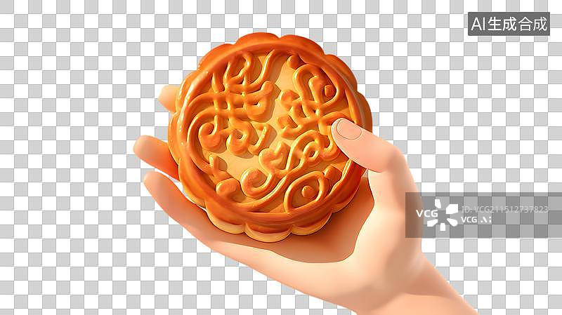 【AI数字艺术】中秋月饼图片素材