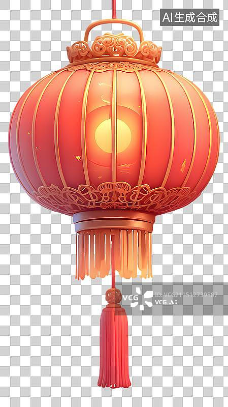 【AI数字艺术】中秋春节灯笼元素图片素材