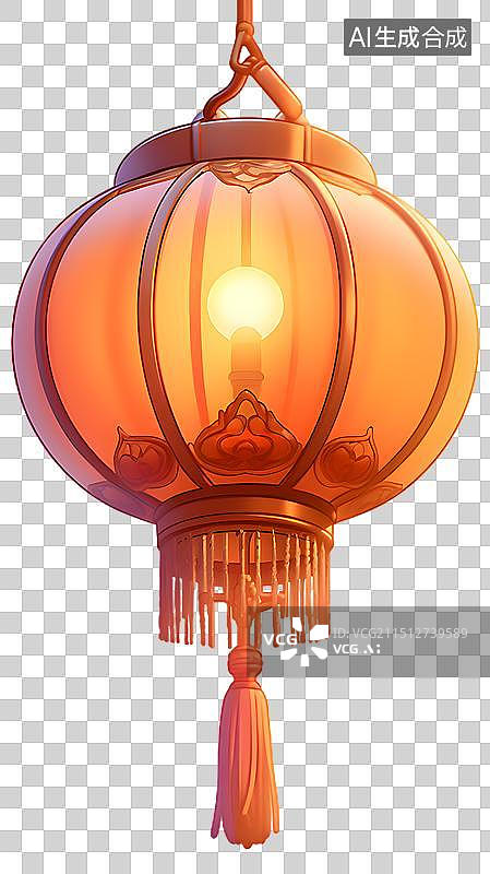 【AI数字艺术】中秋春节灯笼元素图片素材