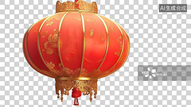 【AI数字艺术】中秋春节灯笼元素图片素材