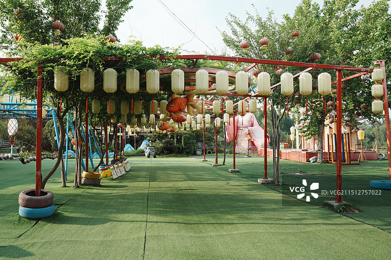 淄博玉黛湖生态乡村庄园图片素材