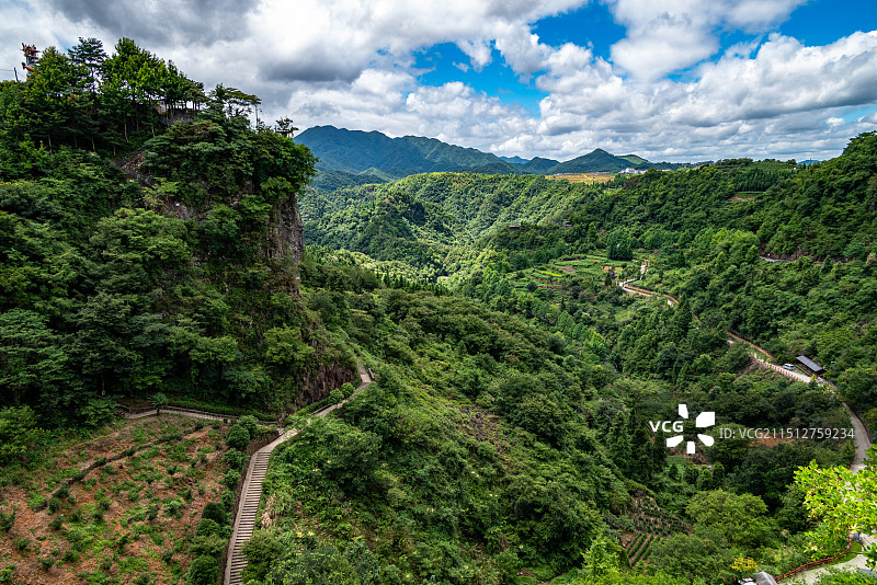 金华磐安县舞龙峡景区图片素材